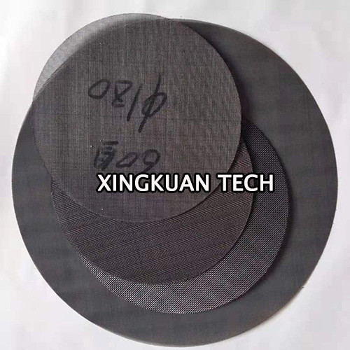 Black Wire Cloth Extruder Wire Mesh For PET PS Sheet Extruder