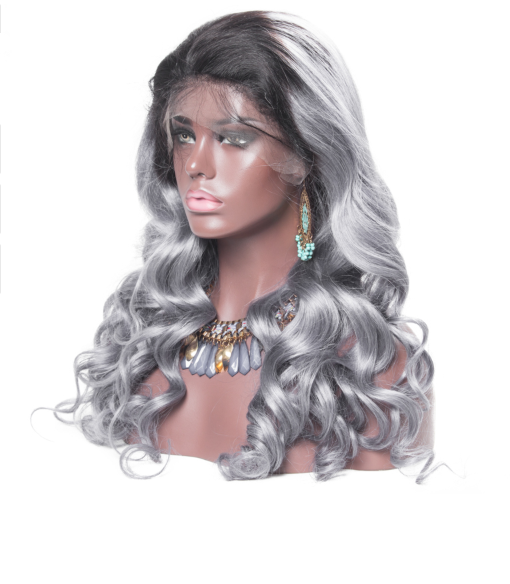 Smooth Body Wave 100 Indian Full Head Lace Human Hair Wigs For Black Women