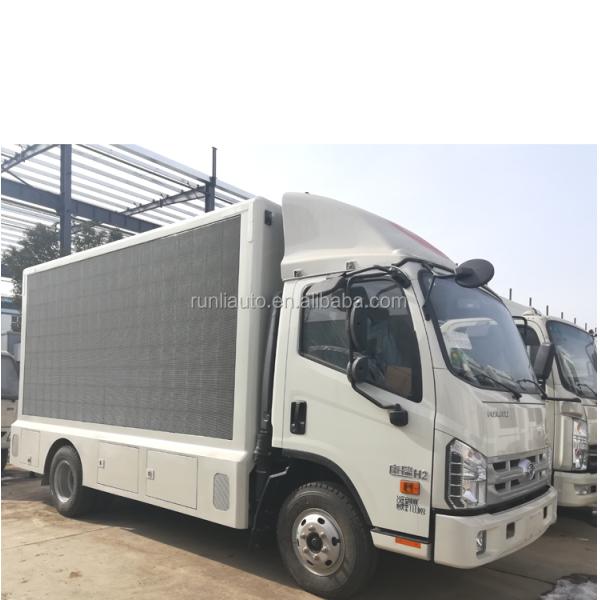 With Stage Mobile Led Taxi Advertising Screen Trailer Truck for Sale