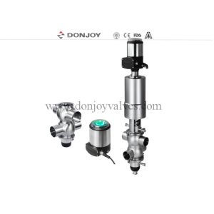 Buy cheap DN100 316L Stainless Steel Mixproof Valve with PED Pressure Test and Double Seat from wholesalers