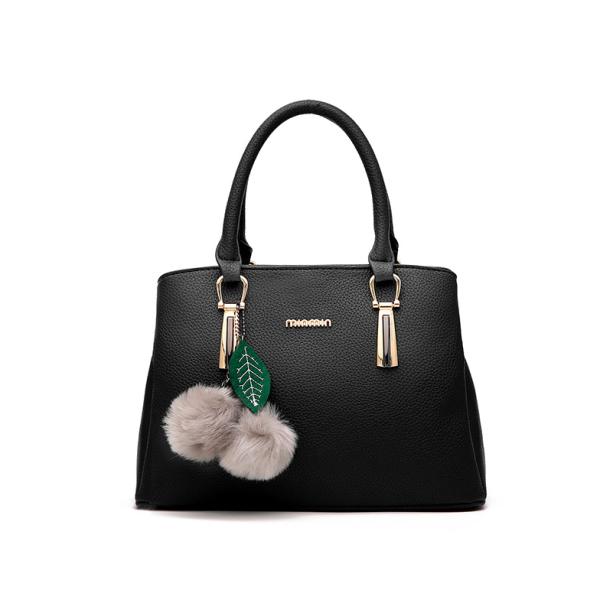 ISO Ladies Leather Tote Handbag Lychee Pattern European American Style