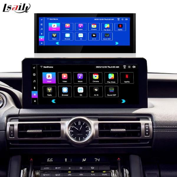 Lexus Android Screen 10.25 Inches Qualcomm 8 Core GPS Navigation CarPlay DisPlay for Lexus IS300 IS250 IS350 2020-2023