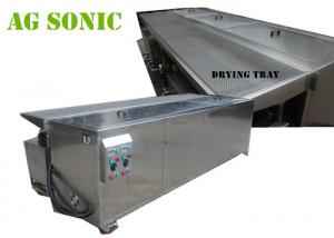 China Automatic Dual Tank Ultrasonic Blind Cleaning Machine With Air Suspension on sale