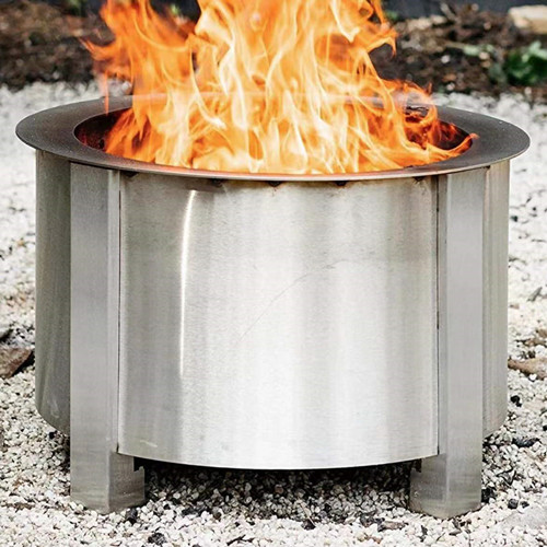 Rust Proof Portable Smokeless Stove 304 , 22 Inch Portable Stainless Steel Fire Pit
