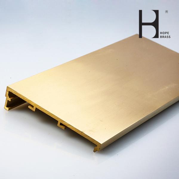 Decorative Brass Hardware Copper Alloy Extrusions Sections CuZn39Pb2 CuZn39Pb3 C3600 C3604 C38500 ODM OEM Brass Profiles