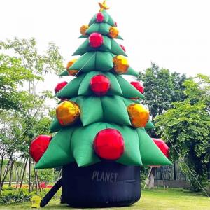Quality Outdoor Advertising Inflatable Christmas Tree Giant Xmas Tree Ornament Christmas Tree Decoration wholesale
