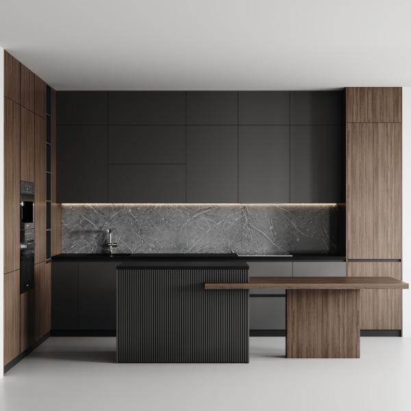 Luxury Style Wooden Custom Kitchen Furniture Modular Lacquer Kitchen Cupboard