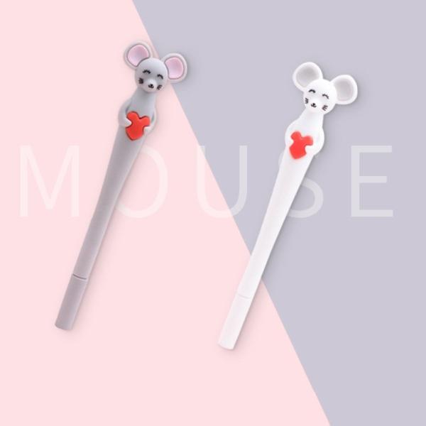 Creative Cartoon Little Mouse Silicone Gel Pen 0.5mm Needle Tube Neutral Pen