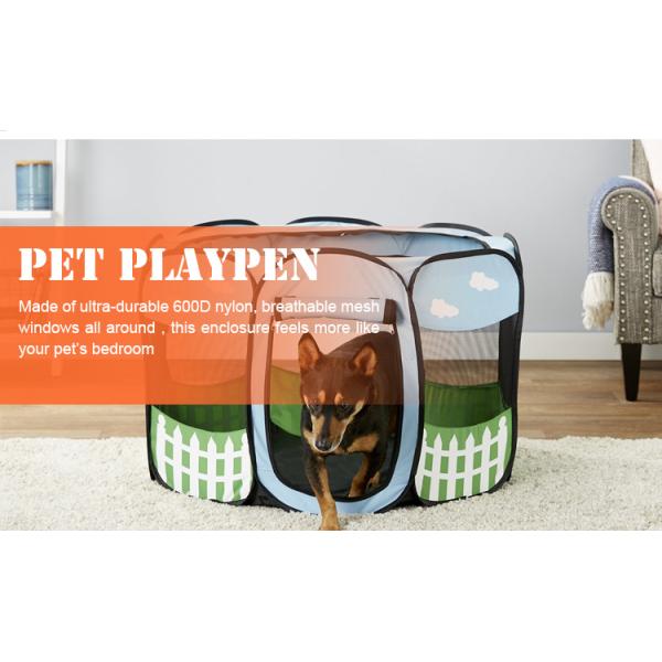 600D PVC Dog Playpen Fence