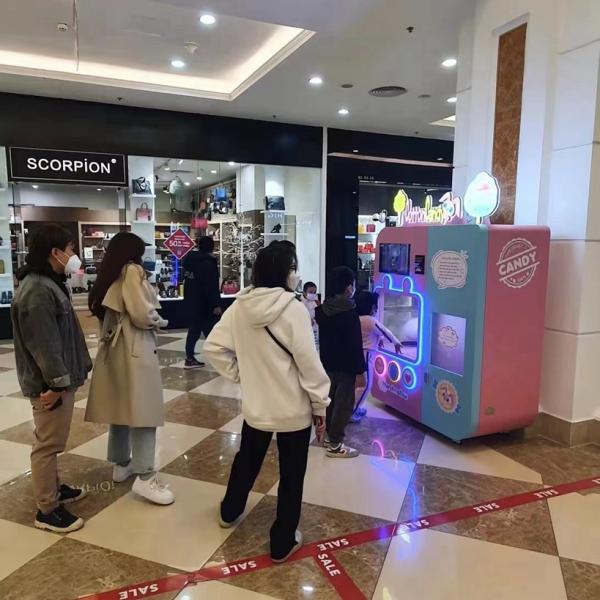 Unmanned Operation Smart Candy Floss Machine SDK ROHS