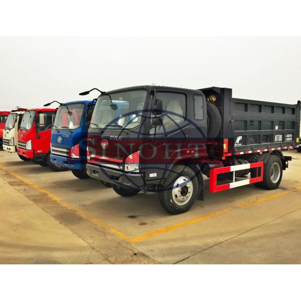 5 Tons 6 Wheeler Light Duty Dump Trucks For Construction Material Transport