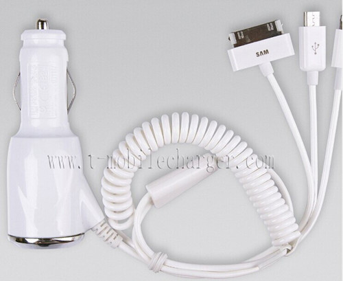 iphone charger with 3 exlusive ports /car phone charger/cell phone charger/ipad charger