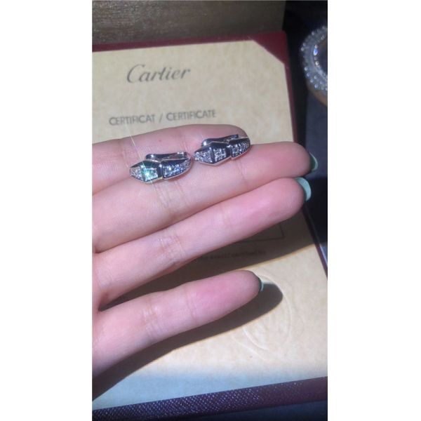 Luxury jewe factory serpenti series earring 18k white gold yellow gold rose gold diamond Earring B Snake Earrings