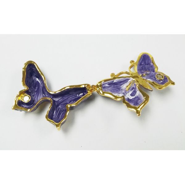 Pewter wholesale Butterfly shape custom metal jewelry box