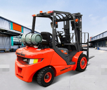 3 Ton LPG Gasoline Forklift Truck Internal Combustion Counterbalanced Forklift 36kw Engine