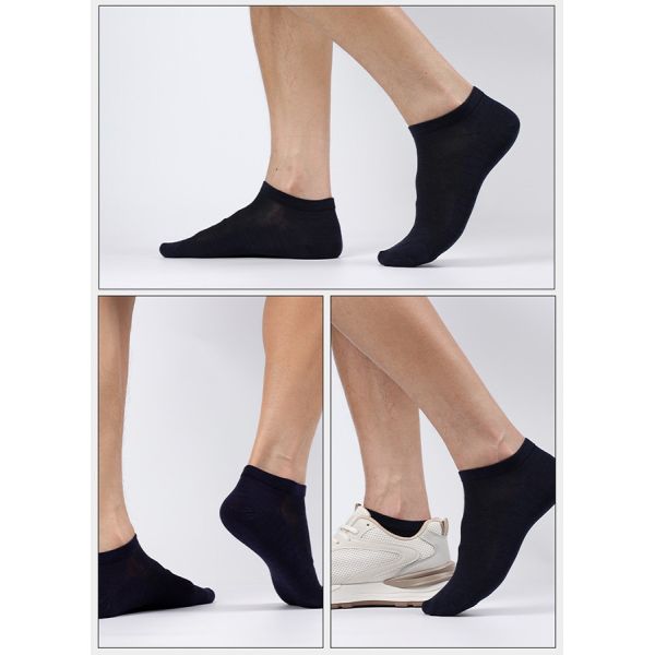 Plain Soft Breathable Mesh Summer Bamboo Socks Ankle Bamboo Fiber Socks