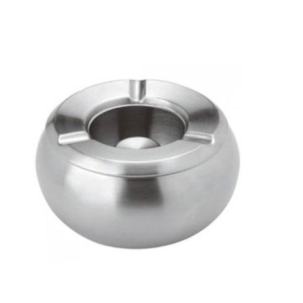 Smoking cigarette smokeless custom logo cheap stainless steel stand metal customize ashtray