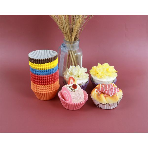 Pink Cupcake Liners in Standard Size Swedish Paper Baking Cups OEM Service Accepted