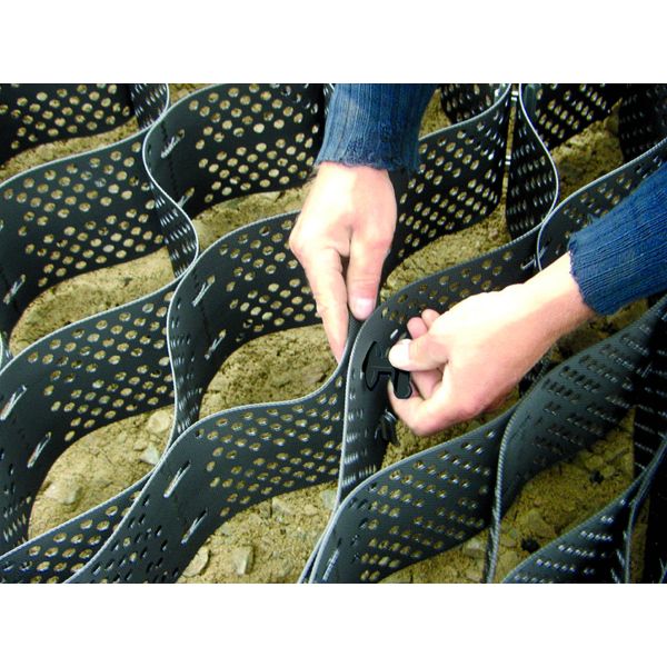 HDPE Plastic Gravel Grid Erosion Control Geocell For Road Slope Protection Retaining Wall