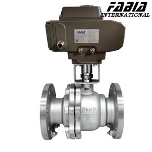 Quality Electric Flanged Stainless Steel Ball Valve High Pressure Two Piece wholesale
