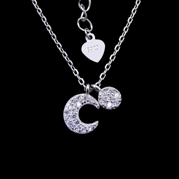 Gorgeous Silver Pearl Necklace / Freshwater Pearl Pendant Necklace For Aristocratic Women