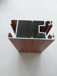 Quality Electrophoresis Wood Finish Aluminium Profiles For Windows Recyclability wholesale