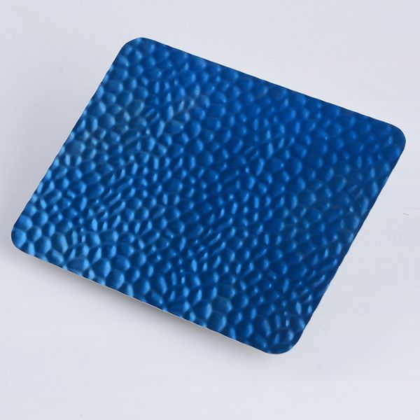 PVD Blue 2B Finished Stainless Steel Sheet Plate 3mm 316 304 Honeycomb Stamped