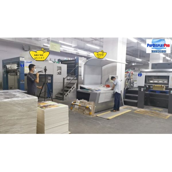 Temporary Cardboard Shelf Display Led Lights CMYK / 4C Print For Holidays