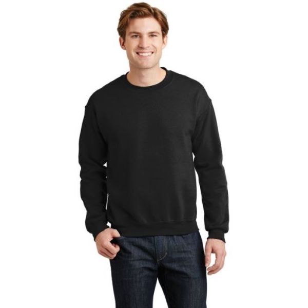 Men'S Crew Neck 1x1 Rib Cotton Pullover Hoodie Sweatshirts