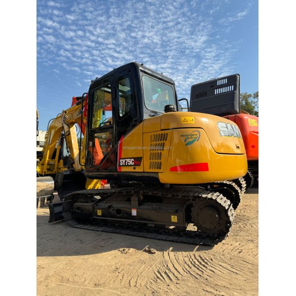 2019 Year Used SANY 7T Excavator SY75Cpro Mild Steel Design for Harsh Environments
