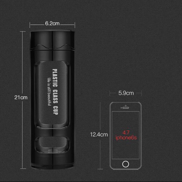 Substantial Glass Water Bottle Leak Proof Anti Oxidation For Drinking