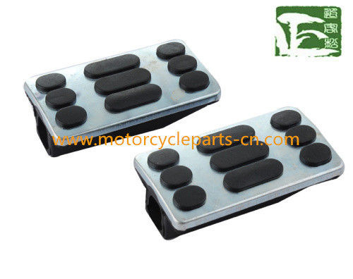 GN125 Footrest Suzuki Motorcycle Parts / Rubber motorcycle pedal , Black