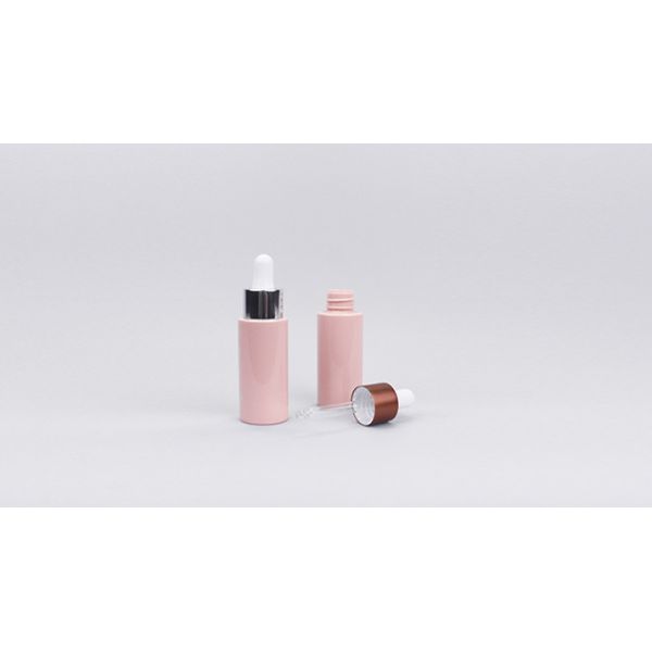 Eco Friendly 50ml Unique Dropper Bottles Travel Dropper Bottle With Aluminum Silver Covered Closure