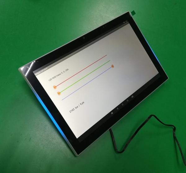 Cheap Meeting room management 10'' IPS touch screen with RGB LED NFC RJ45 POE for sale
