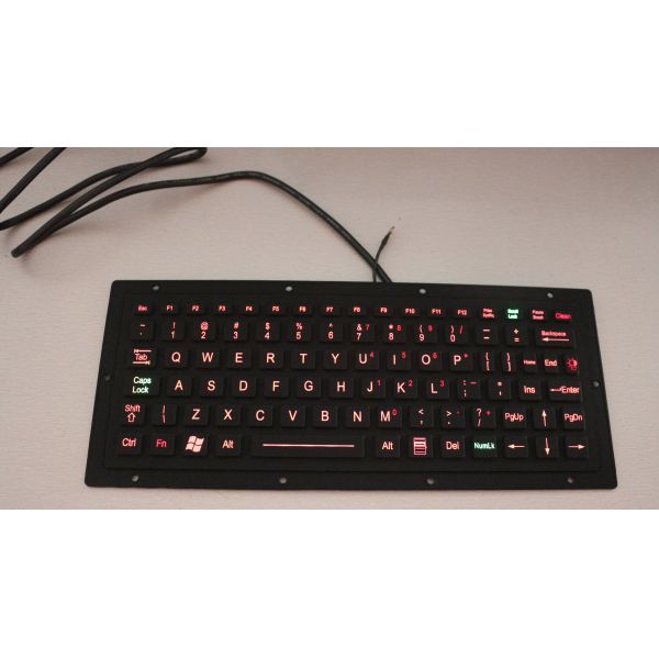 USB Wired Industrial Keyboard With Touchpad Military Level 275.0mm X 104.0mm