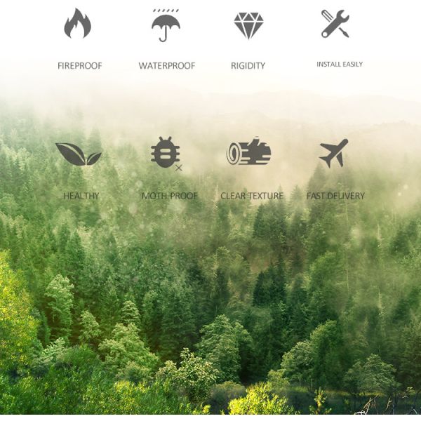 OEM Vintage Decorative Wood Grain Bamboo Charcoal Wood Veneer Wall Panel