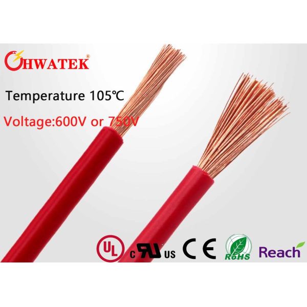 1 Core 750V UL1015 PVC Insulated Single Conductor Wire