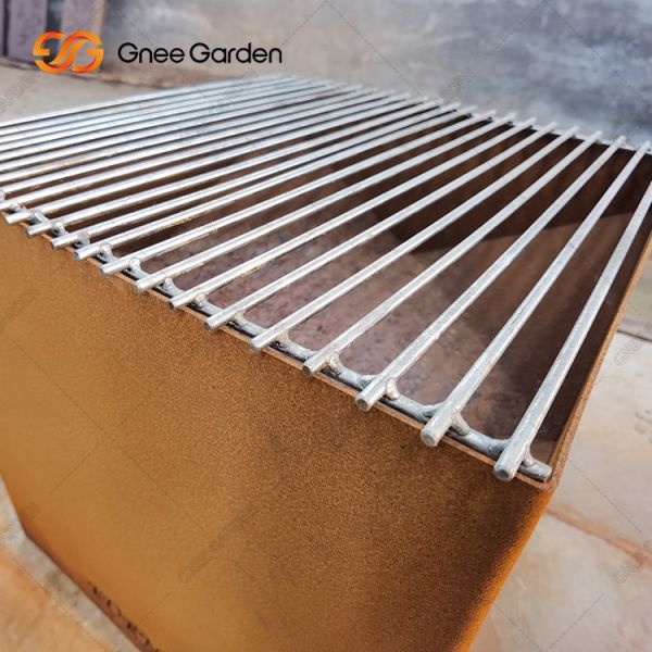 Simple Patio Garden Outdoor Camping Wood Burning 3mm Thick Corten Steel Rust Colour Fire Pit