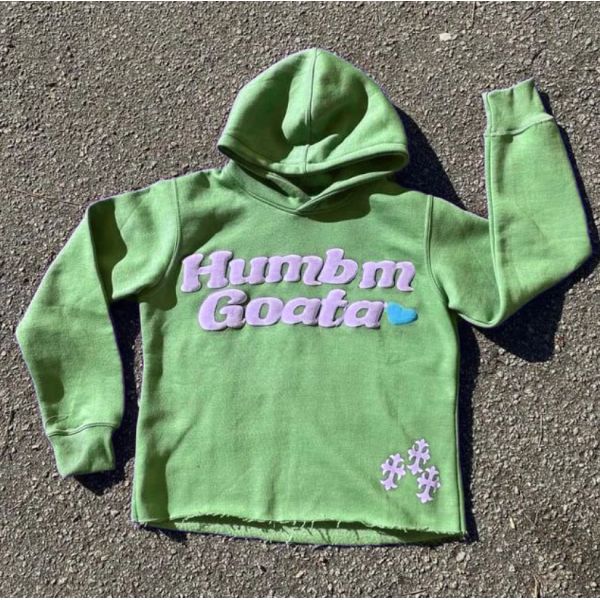 100% Cotton Fashion Style Puff Letter Hoodies Anti Wrinkle 370grams 430grams