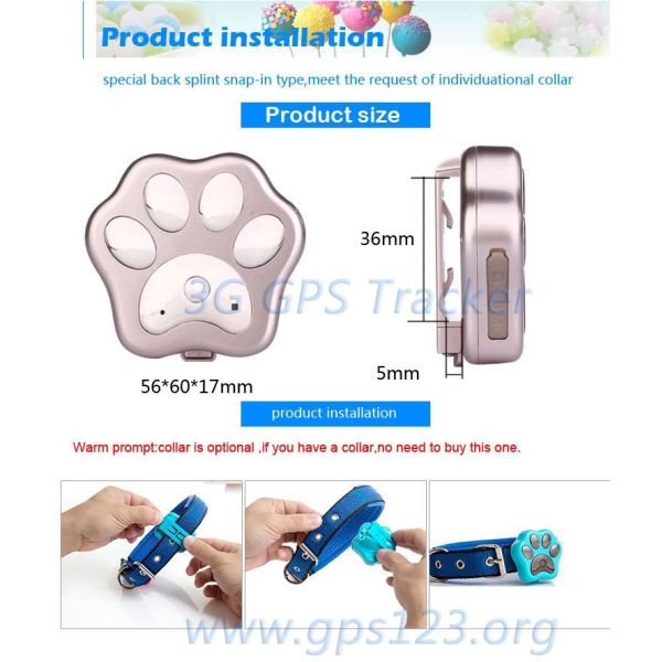 Reachfar RF-V40 dog tracker gps collar waterproof 3g mini gps tracker for Golden Retriever