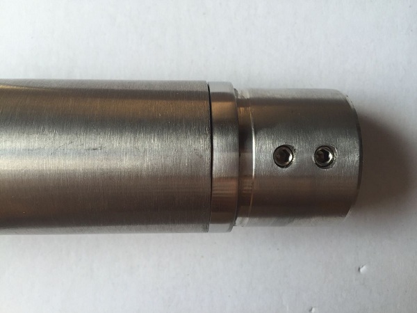 Brushed / Polished Stainless Steel Slot Pipe , 180 Degree Straight Tube Connector