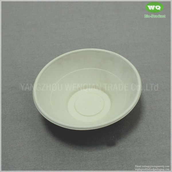 24oz Biodegradable Bagasse Bowl With Clear PET Lid, Eco-Friendly Natural Plant Fiber Pulp Salad Bowl Supplier & factory