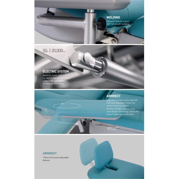 Electric Dialysis Chairs Blood Drawing Chair For Hemodialysis Surgeries