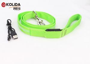 Quality USB Rechargeable 47.2 Inch 120cm Led Light Dog Leash Night Safety Pet Leash Neon Green wholesale