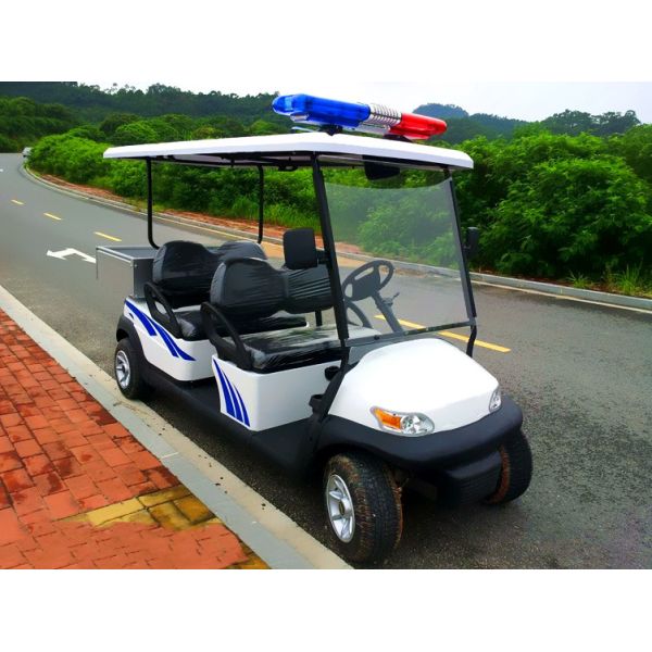 Battery Powered Custom Electric Golf Carts , Electric Patrol Car 8 Hours Charging
