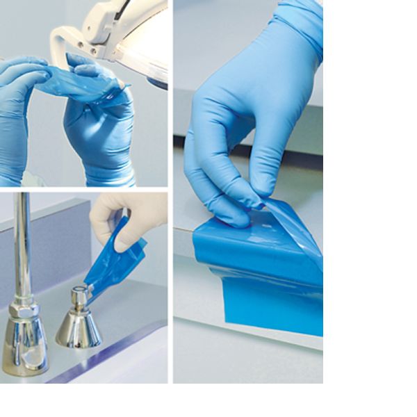 Disposal Medical Barrier Film Blue Solvent Based Self Adhesive Medical Protective Film