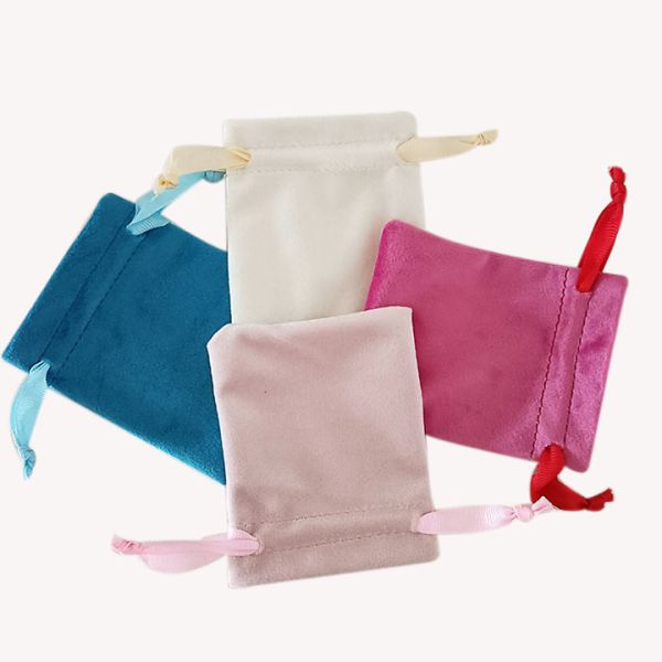 Custom High Quality supplier jewelry gift bag purple gift bag Small Leather Packaging Bag Jewelry Pouch