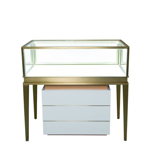 Professional Jewelry Display Showcase / Watch Display Showcase Stainless Steel Material