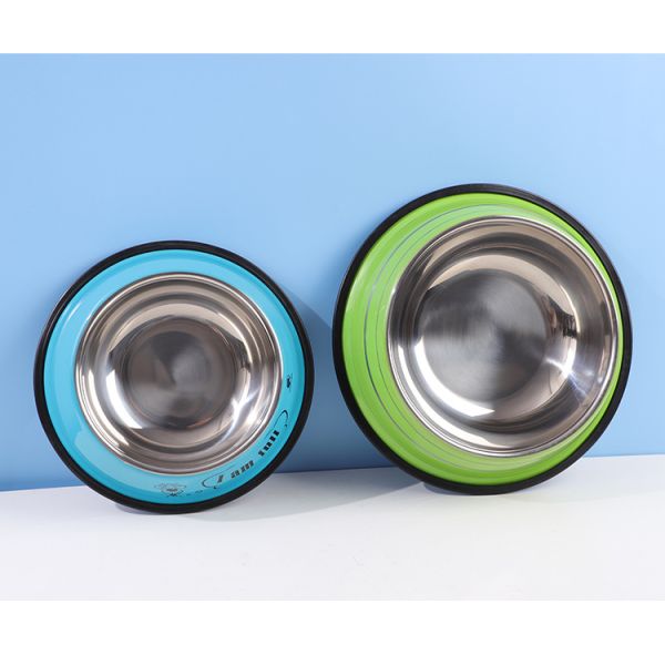 Stainless Steel Pet Cat Dog Bowls Feeders Customized Sublimation Non-Slip LCD Display NO
