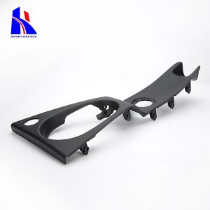 Aerospace Black Plastic Moulding Parts PA-757 Textured Treatment